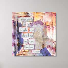 Blandad mediekonst är en enda Vänskap Canvastryck