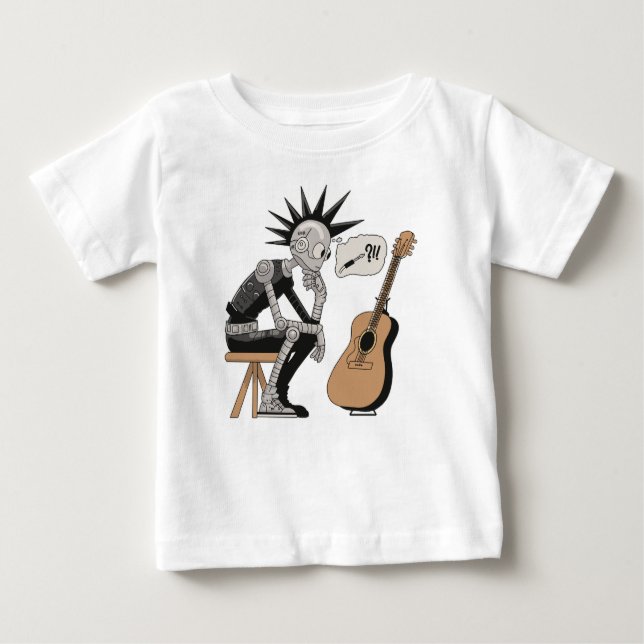 Blandad Music Robot T Shirt (Framsida)