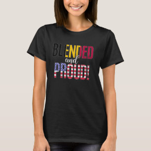 Blandad och stolt medborgare halv belgisk halv am t shirt
