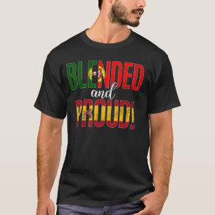 Blandad och stolt medborgare halv portugisisk halv t shirt