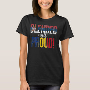 Blandad och stolt medborgare halv serbisk halv ro t shirt