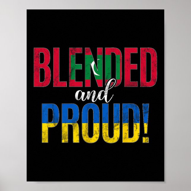 Blandad och stolt nationalitet halv moldavisk halv poster (Framsidan)