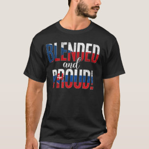 Blandad och stolt nationalitet halv tjeckisk halv t shirt