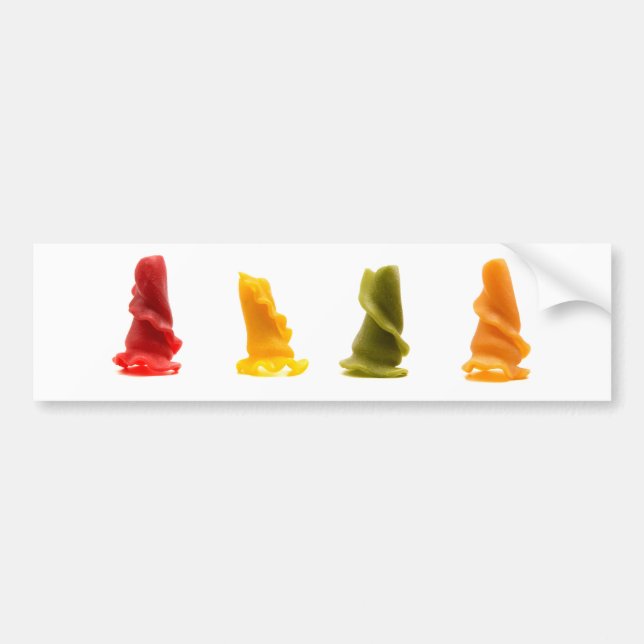 Blandad pasta med konstig bildekal (Framsidan)