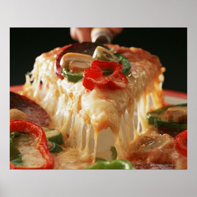 Blandad pizza poster (Framsidan)