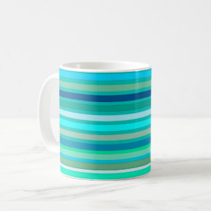 Blandad Rand, Havsblått och turkos Kaffemugg