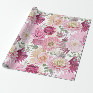 Blandad Rosa Garden Flowers Presentpapper