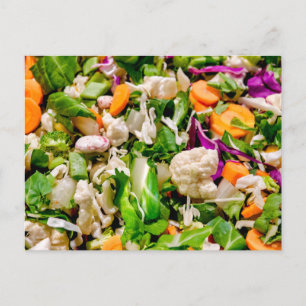 Blandad sallad vykort