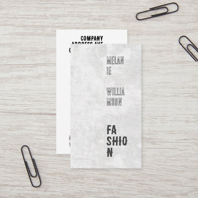 Blandad teckensnitt | Kreativ layout Visitkort (Fram/Back In Situ)