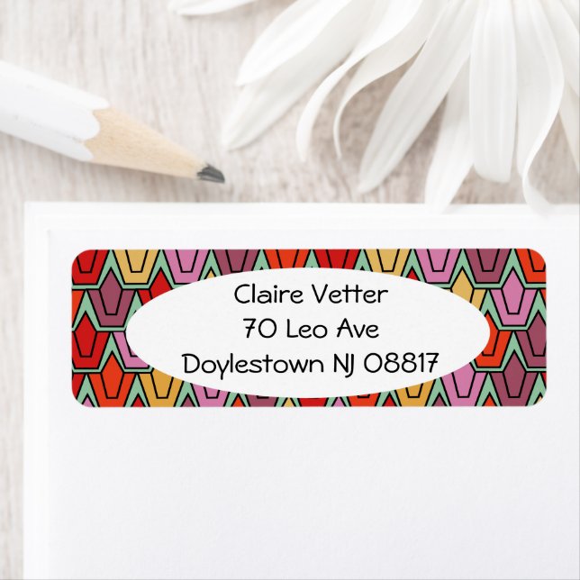 Blandad Tulip Fält Returadress Etikett (Insitu)