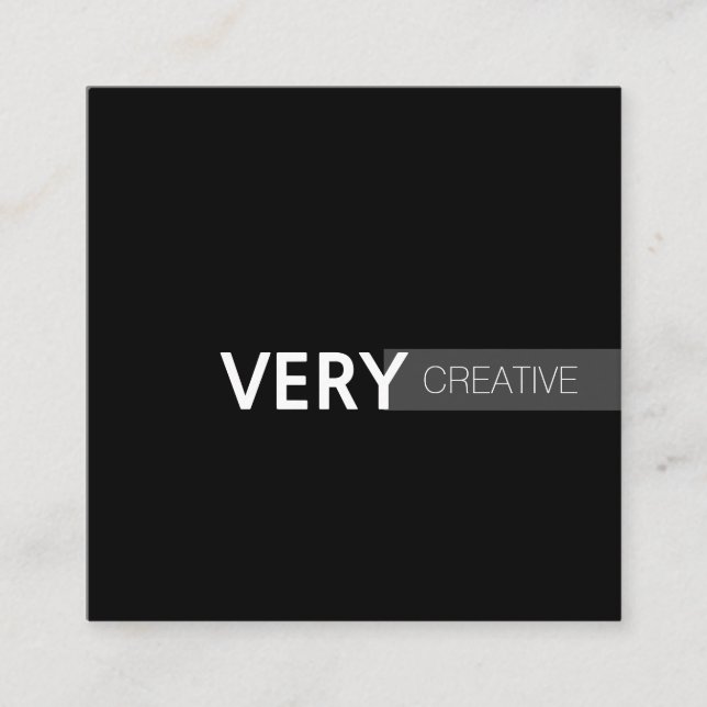 Blandad typ | Modern Fyrkantigt Visitkort (Framsida)