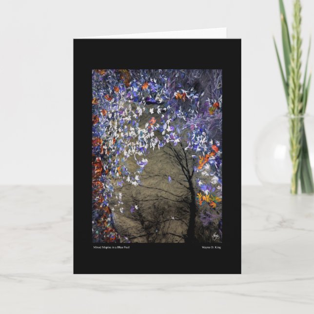 Blandade äpplen på hösten Bassäng Kort (Framsida)