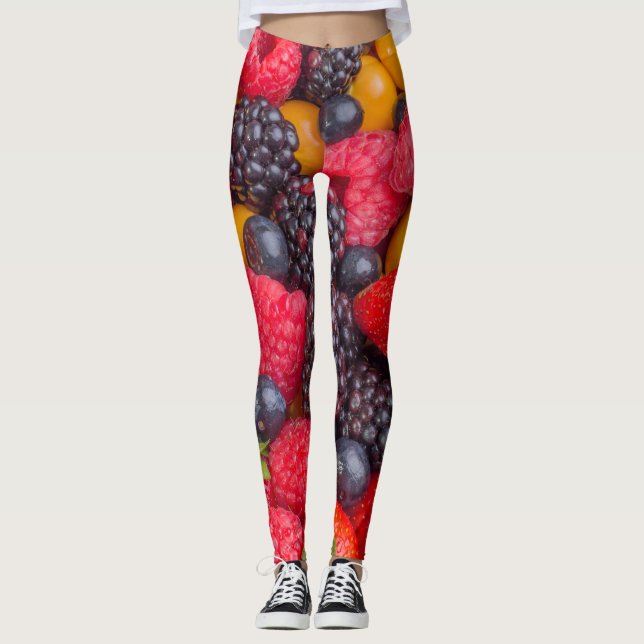 Blandade bär leggings (Framsida)