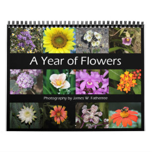 Blandade blommor Väggkalender 5 av J.W. Fatherree Kalender