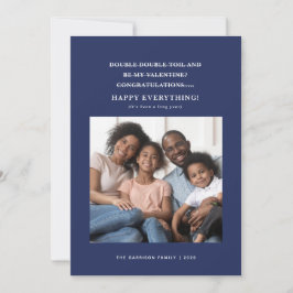 Blandade Coronavirus Holiday Greetings Blue Meddelande