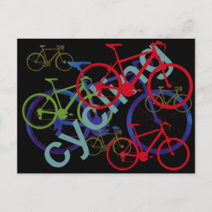 Blandade cyklar ~ cykling vykort