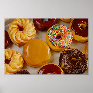 Blandade donuts poster