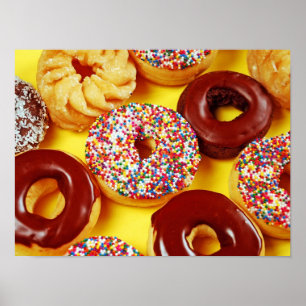 Blandade donuts poster