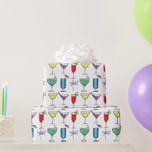 Blandade drinkar Cocktailinpackningspapper Presentpapper