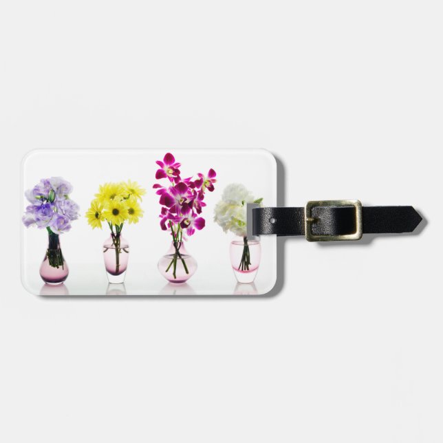 Blandade färgrika blommaOrchidsdaisy Bagagebricka (Horisontell Framsida)