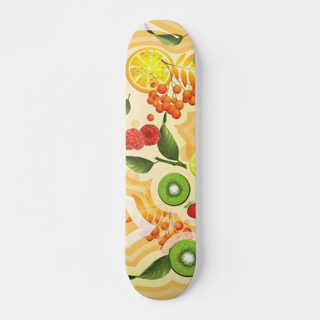 Blandade frukter 6 mini skateboard bräda 18,5 cm (Framsida)