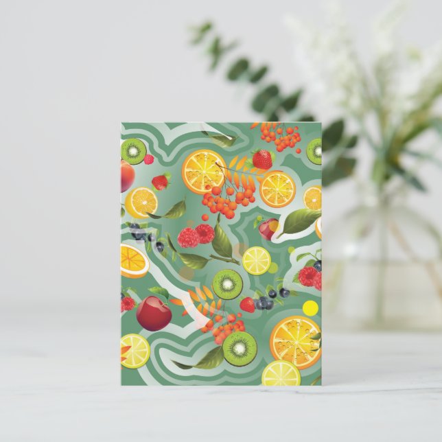 Blandade frukter 7 helg vykort (Stående Fram)