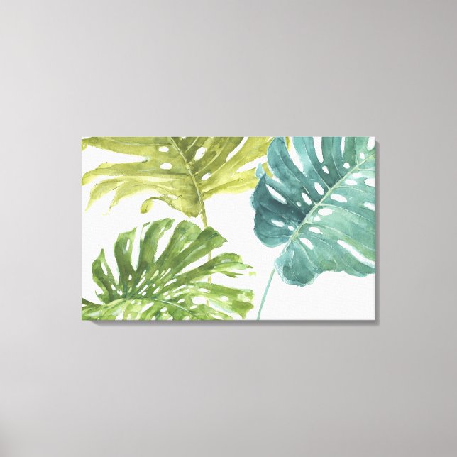 Blandade Gröntar | Tropiskt Handflatan Canvastryck (Framsida)