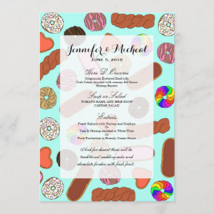 Blandade gulliga frukostFoodie Donuts Meny