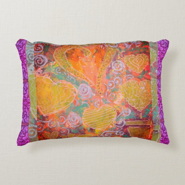 Blandade hörn prydnadskudde (Framsidan)