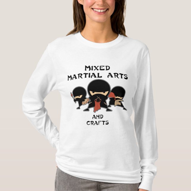 blandade kampsportar med hantverket tee shirt (Framsida)