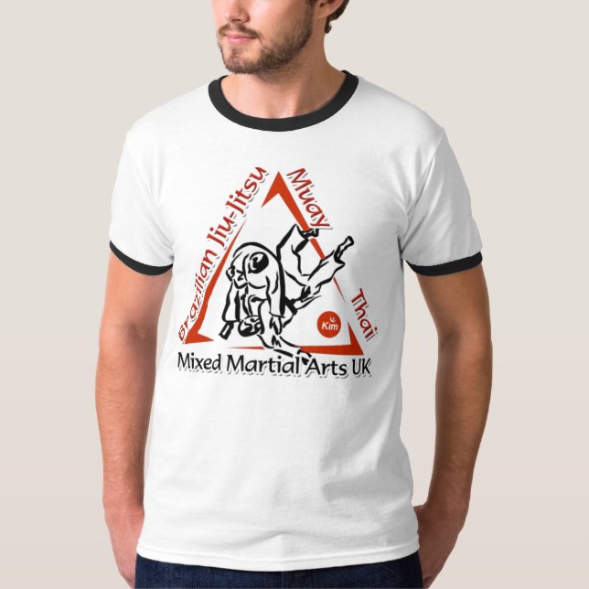 Blandade kampsportar - Tieskjorta - svart/vit T-shirt (Framsida)