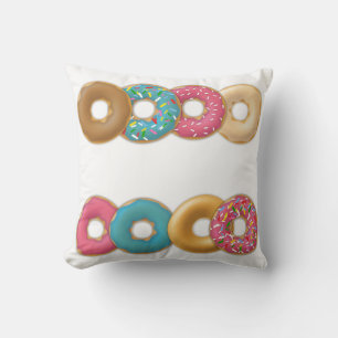 Blandade läckra donuts med strössel kudde