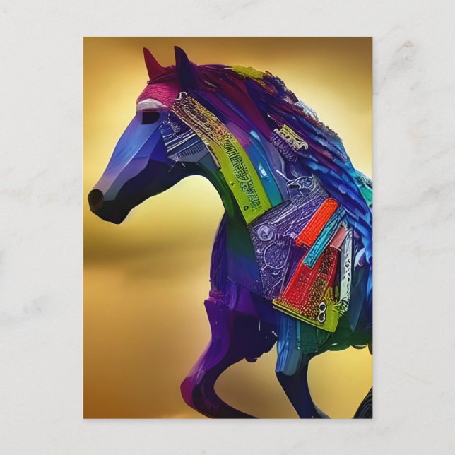 Blandade media Häst Postkort Vykort (Framsida)