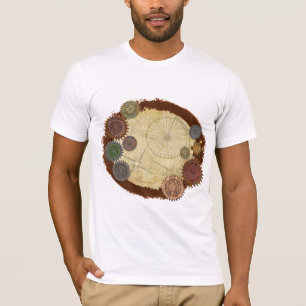 Blandade media med ångelegance Steampunk T Shirt