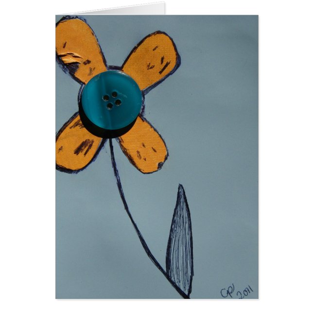 Blandade media med orange hälsningskort (Framsidan)