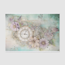 Blandade media och klocka