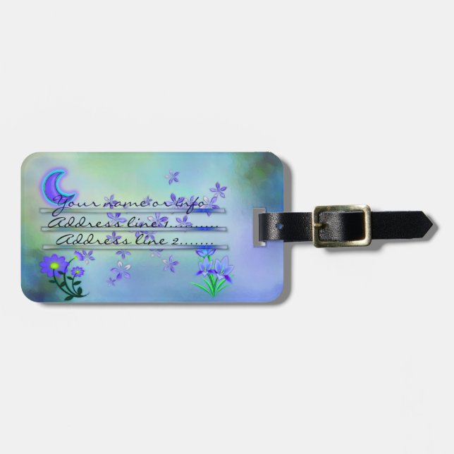 Blandade medier i Måne Garden Blommigt Bagagebricka (Horisontell Framsida)