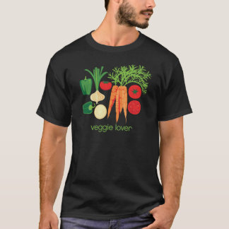 Blandade nya grönsaker för Veggieälskare T-shirt