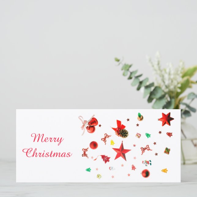 Blandade ornament med god jul med text (Stående Fram)