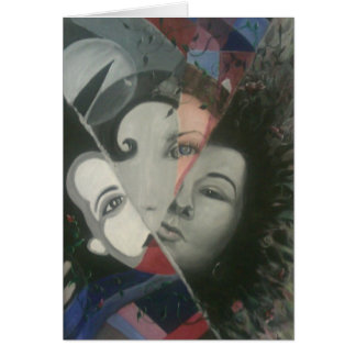 Blandade övre varar besvärad hälsningskort