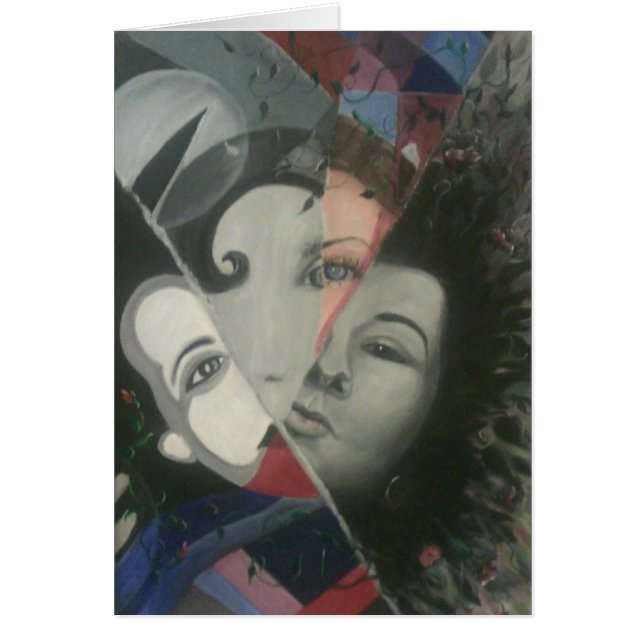 Blandade övre varar besvärad hälsningskort (Framsidan)