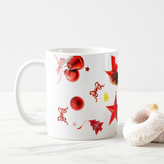 Blandade prydnadsföremål av god jul kaffemugg (Med munk)