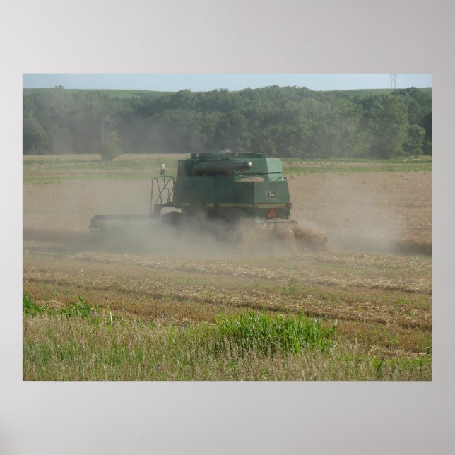 Blandade skördare i Wheat Fält Poster (Framsidan)