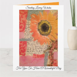 Blandade solrosmedier kort