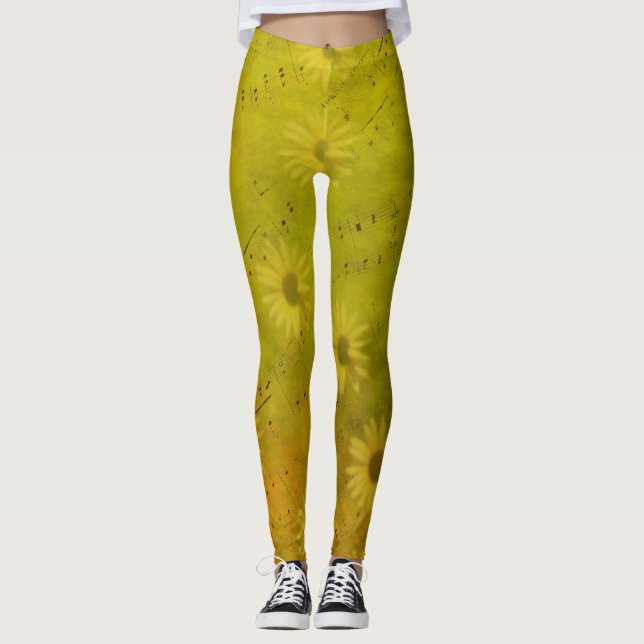 Blandade solskenmedier leggings (Framsida)