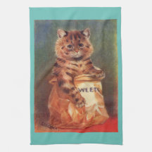 Blandade sötsaker Katt av Louis Wain