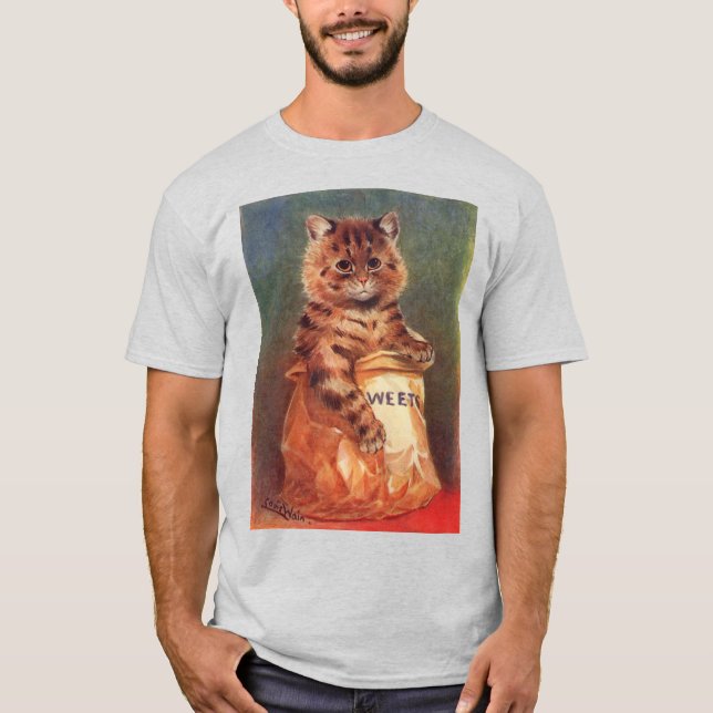 Blandade sötsaker Katt av Louis Wain T Shirt (Framsida)