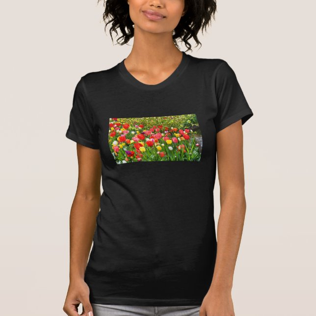 Blandade tulpaner t-shirt (Framsida)