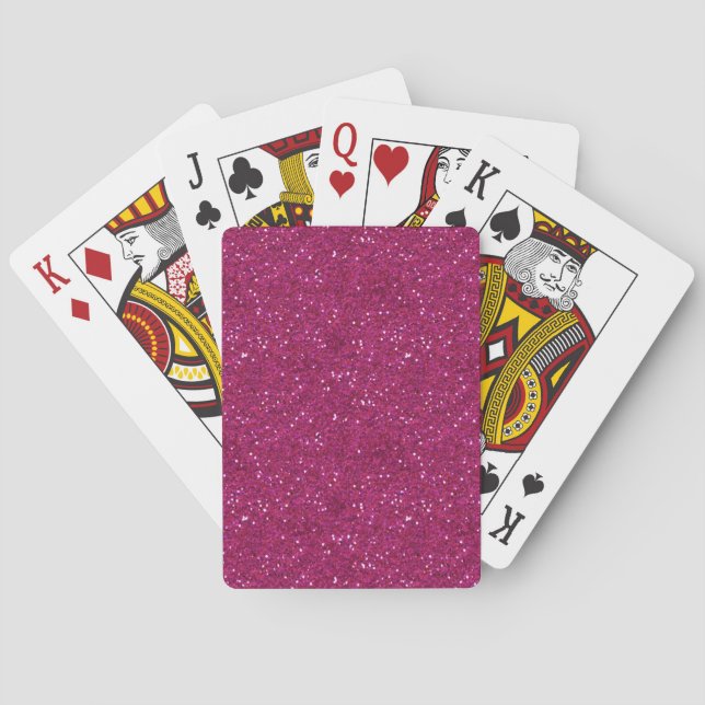 Bländande Chic Hetrosa Glitter Casinokort (Baksidan)
