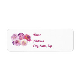 Bländande Dahlias Returadressetiketter Returadress Etikett